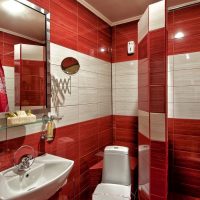 An example of an unusual bathroom interior 5 sq.m picture