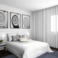 option bright bedroom style in white photo