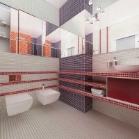version of the modern style of the bathroom 4 sq.m photo