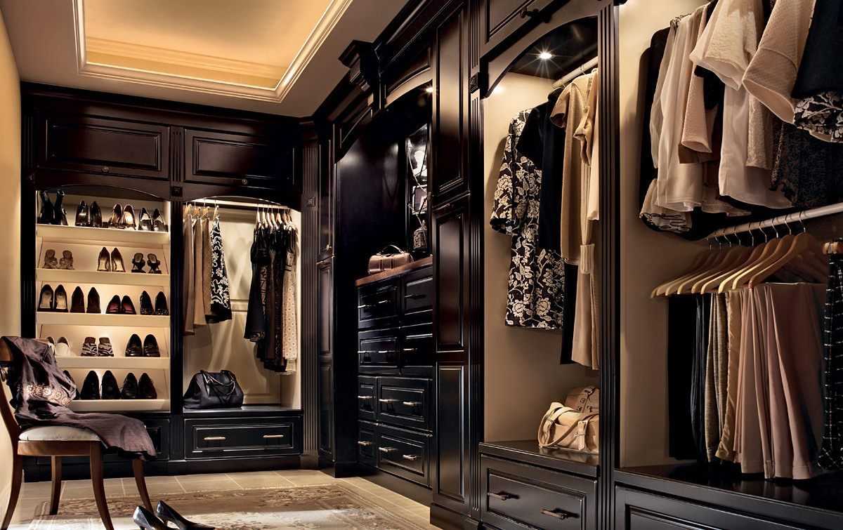 idea of ​​a modern dressing room style