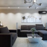 An example of a light decor of a modern apartment 50 sq.m.