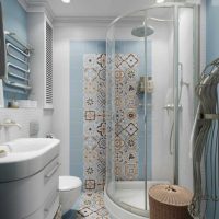 the idea of ​​a beautiful bathroom interior 4 sq.m picture
