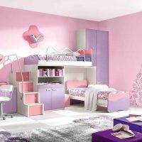 variant of a bright interior for a child’s room for a girl picture