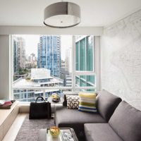 Un esempio di una foto di design per soggiorno leggero 2018