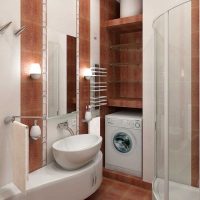 idea of ​​unusual design of a bathroom 2.5 sq.m picture