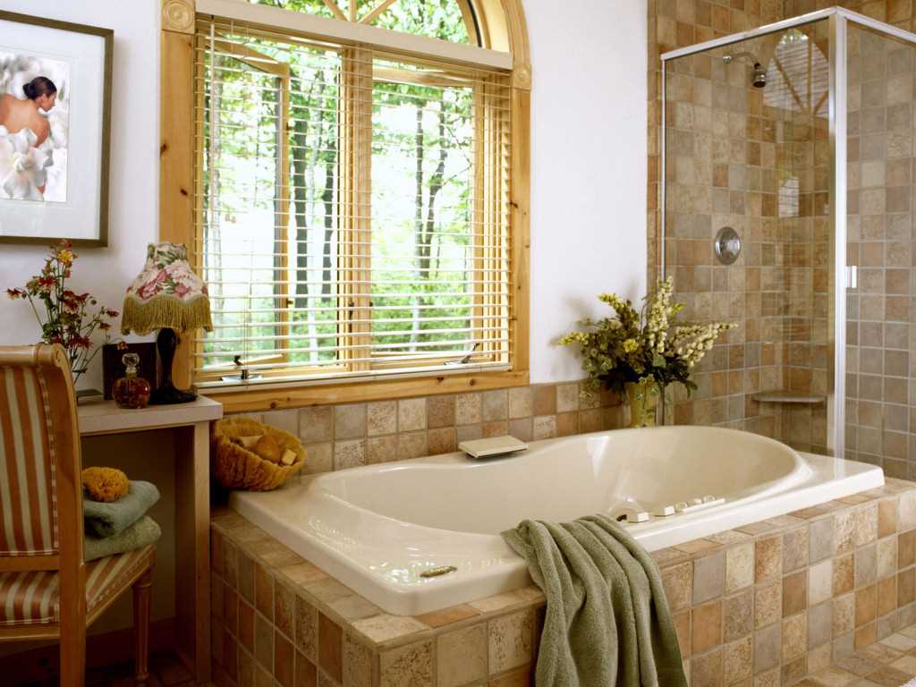 version of the unusual style of the bathroom with a window