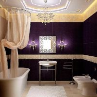 version du décor lumineux de la salle de bain dans une photo de style classique