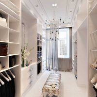 the idea of ​​a beautiful interior wardrobe room photo