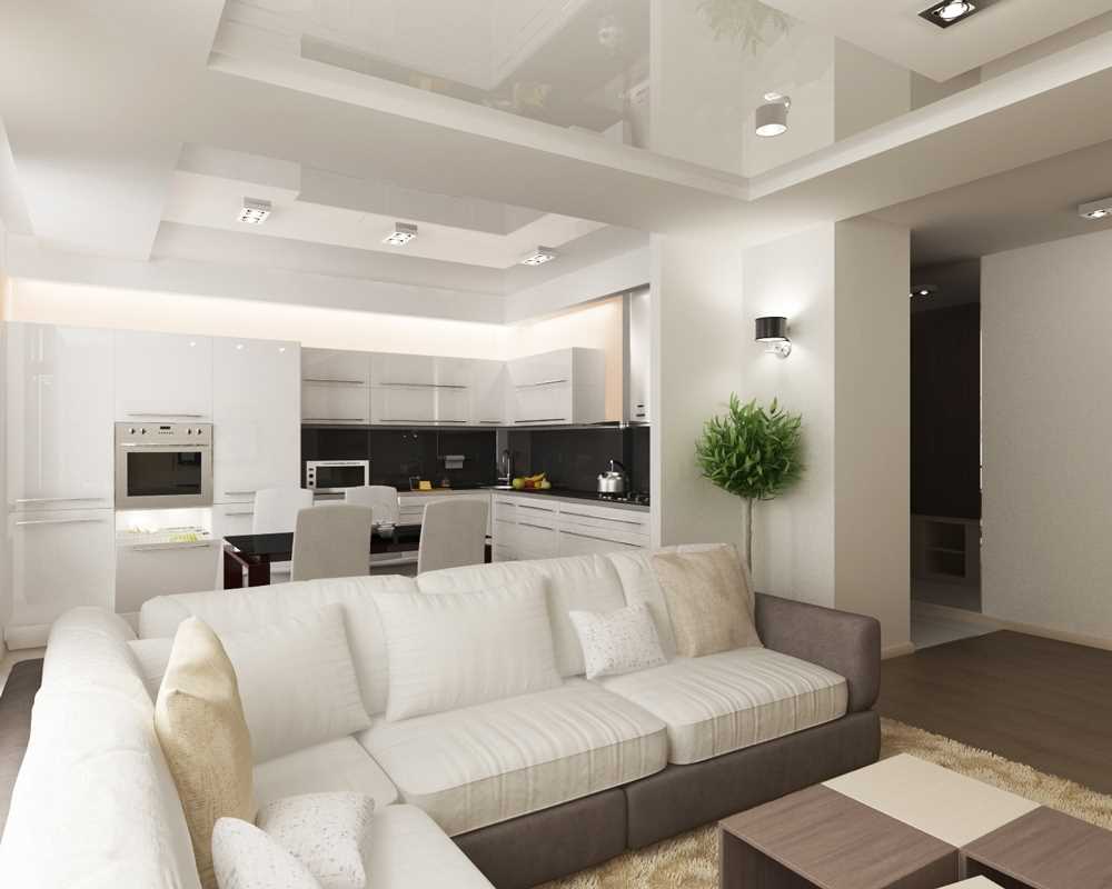 version of the unusual interior of the living room in a modern style