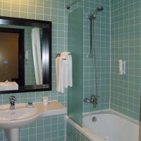 idea of ​​a modern bathroom interior 4 sq.m picture