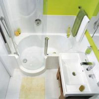 idea of ​​an unusual style of a bathroom 3 sq.m picture