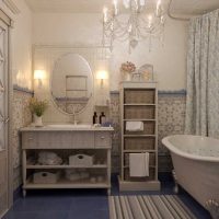 version of a light bathroom decor in a classic style picture