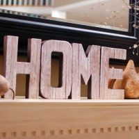 the idea of ​​using decorative letters in the design of a bedroom photo