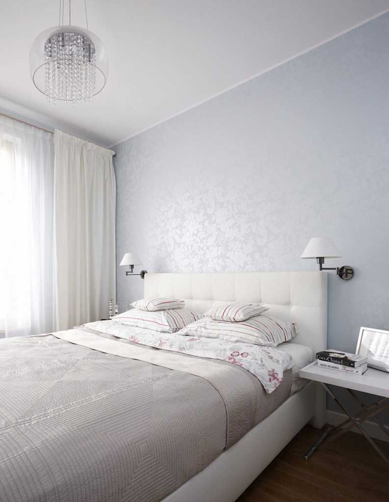 version of the modern interior of the white bedroom