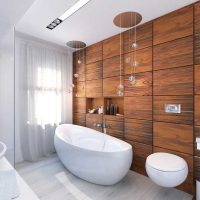 version of the bright interior of a large bathroom photo