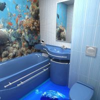 version du style insolite de la salle de bain photo 4 m²