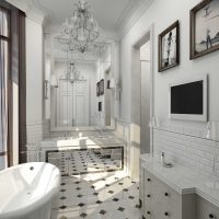 idea of ​​modern design large bathroom photo