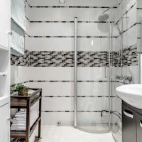 idea of ​​a modern bathroom interior 2017 photo