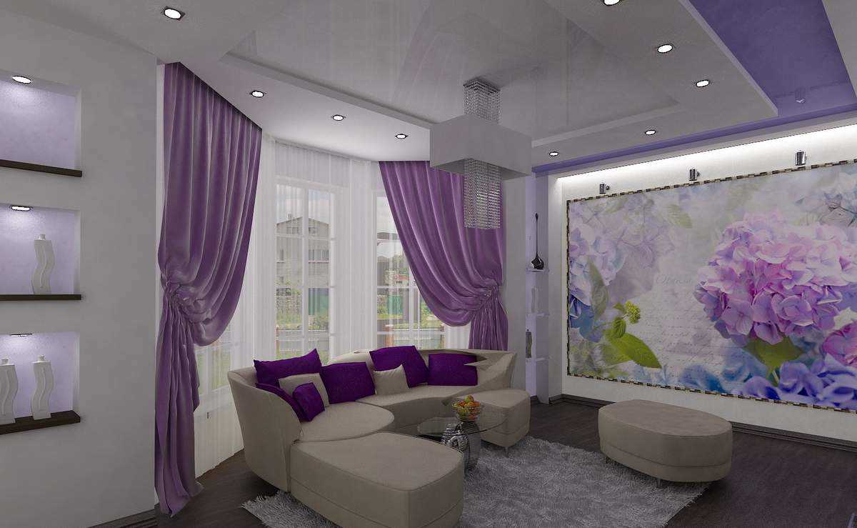 exemple d'un bel intérieur de salon avec baie vitrée