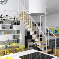 variant of the beautiful interior of the apartment 70 sq.m picture