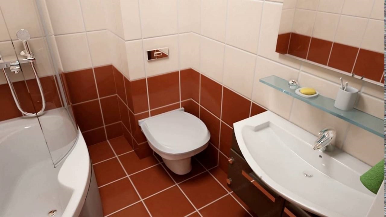 un esempio di uno stile insolito di un bagno di 5 mq