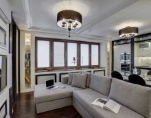 the idea of ​​a bright decor of an apartment of 70 sq.m picture