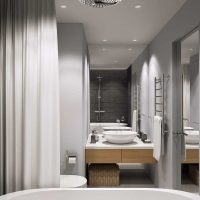 option salle de bain intérieure lumineuse 4 m² photo