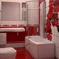 version of the beautiful style of the bathroom 5 sq.m picture