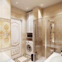 version of a beautiful style of the bathroom in a classic style photo