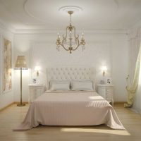 variant of the unusual interior of a white bedroom picture