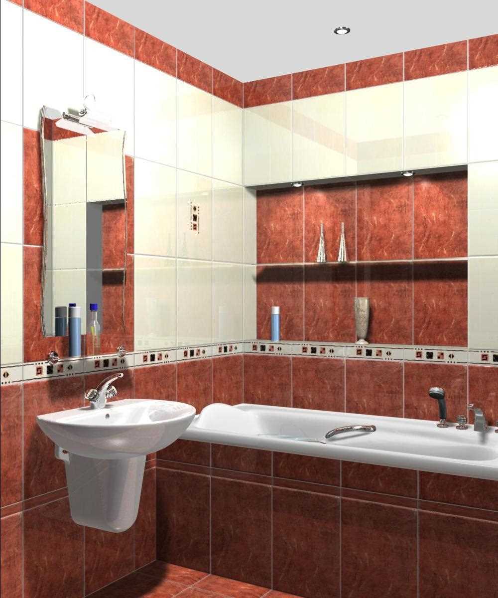 option of an unusual interior of a bathroom of 3 sq.m