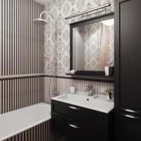 version of the unusual style of the bathroom in a classic style picture