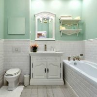 l'idée d'un beau décor de salle de bain dans une photo de style classique