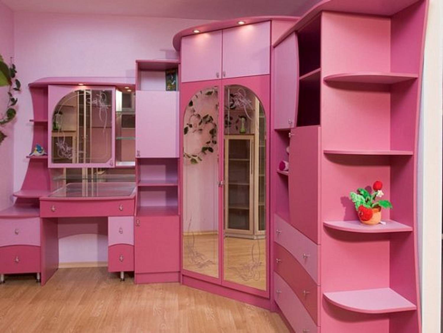 the idea of ​​an unusual interior of a child’s room for a girl