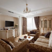 versione degli splendidi interni del soggiorno in una foto in stile moderno