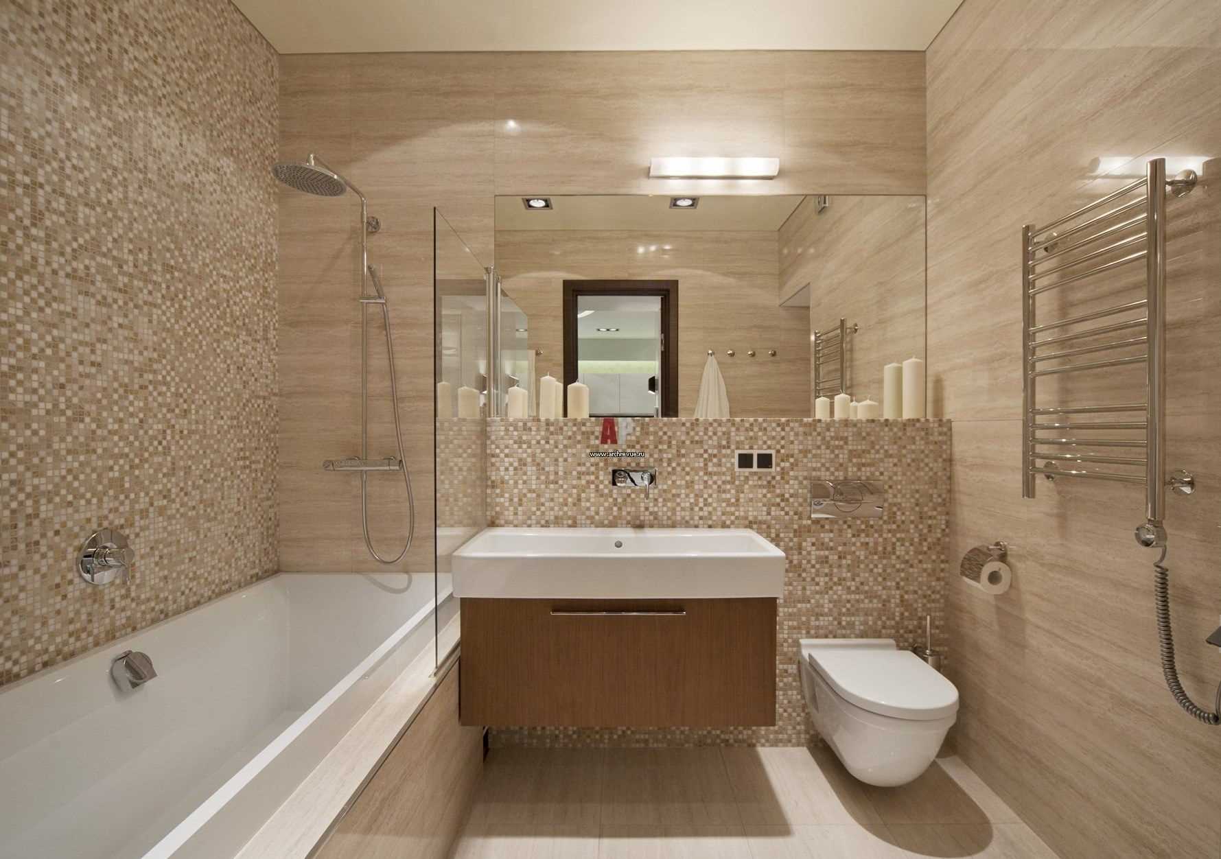 version of the bright interior of the bathroom 2017
