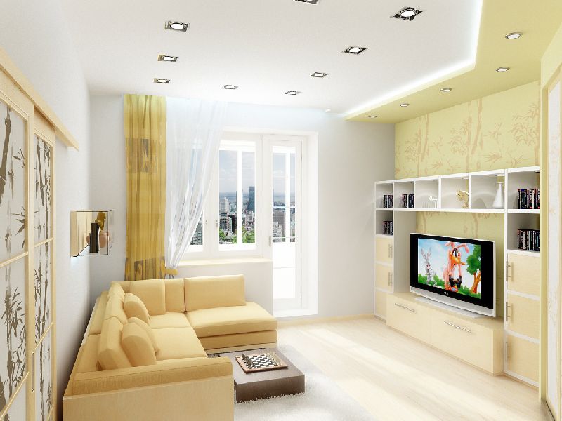 interior design of the living room 18 squares