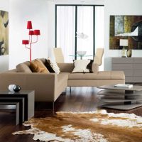 variant of a bright combination of beige in the design of the apartment picture