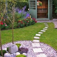 the idea of ​​using beautiful plants in the landscape design of a house picture