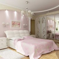 exemple d'utilisation du rose dans un appartement intérieur lumineux photo