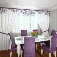 the option of using modern curtains in a bright interior apartment picture