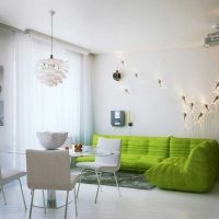 example of using green in a beautiful room interior picture