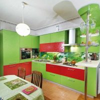 example of applying green in a beautiful interior of a photo room