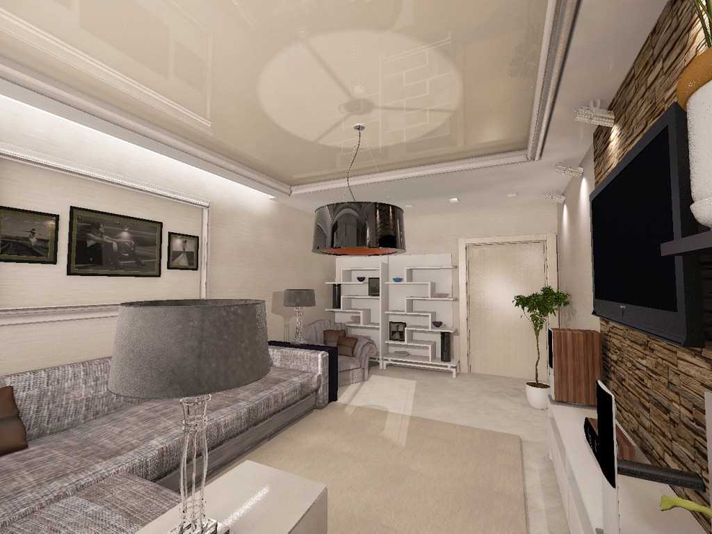 the idea of ​​a beautiful decor of a living room bedroom 20 sq.m.