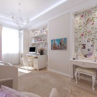 version of the beautiful style of the room for the girl 12 sq. m picture