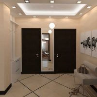 version of the unusual interior of a modern hallway room photo