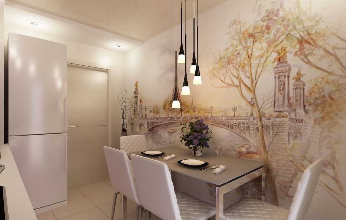 the idea of ​​a beautiful style of the house with wall paintings