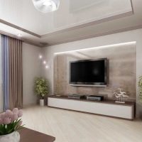 version of the unusual design of the living room in a private house picture