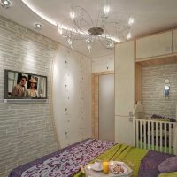 l'idée de design lumineux appartement d'une chambre photo