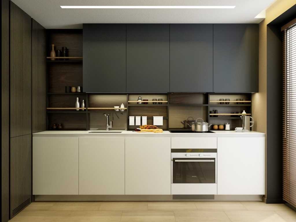 an example of a beautiful style of kitchen 9 sq.m